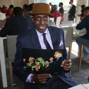 Bill Duke Instagram - Some photos from the #KingdomDayParade & breakfast at #BancofCaliforniaStadium lounge on Monday with parade participants actor, director and producer #BillDuke and actress and model #JudyPace. The awesome photo Bill is holding of #NelsonMandela was gifted to #realBillDuke by photojournalist #HaywoodGalbreath who took the photo years ago. #KarenBass was the grand marshall of the parade. #MaxineWaters #ericgarcetti

#dukemediafoundation #juneteenth #MLK #younitenetwork #carlgilliard #nelsonmandela #billbradley #heidibfuller #felixgiles @sydthewriter #losangeles #torrencebrannonreese #dradriandove #abc7eyewitness