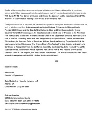 Bill Duke Instagram - Press Release for Big Bill's Star on the Hollywood Walk of Fame. Congratulations!🎉

#realbillduke #heidibfuller #hollywoodwalkoffame #garrettmorris #CarlGilliard #TedLange #AnthonyAnderson @TheGrio #Variety #HollywoodReporter @carlGilliard #glynnturman #hollywood #star @sydthewriter #LEGACY #THENEXTACT #BILLDUKE #AmericanFilmInstitute @hwdwalkoffame
@Stargirl_stuff @nat_inspires
#walkoffame @sydthewriter #HollywoodChamberofCommerce
