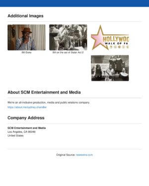 Bill Duke Instagram - Press Release for Big Bill's Star on the Hollywood Walk of Fame. Congratulations!🎉

#realbillduke #heidibfuller #hollywoodwalkoffame #garrettmorris #CarlGilliard #TedLange #AnthonyAnderson @TheGrio #Variety #HollywoodReporter @carlGilliard #glynnturman #hollywood #star @sydthewriter #LEGACY #THENEXTACT #BILLDUKE #AmericanFilmInstitute @hwdwalkoffame
@Stargirl_stuff @nat_inspires
#walkoffame @sydthewriter #HollywoodChamberofCommerce