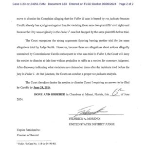 Billy Corben Instagram - #BREAKING: Federal Judge Federico Moreno DENIES Miami Commissioner Joe Carollo’s Motion to Dismiss new lawsuit against him by Little Havana business owners William Fuller and Martin Pinilla — whose properties include historic Calle Ocho nightclub Ball & Chain — for continuing to violate their constitutional rights since they won a $63.5 million corruption judgment against him last year #BecauseMiami @iamchristineking