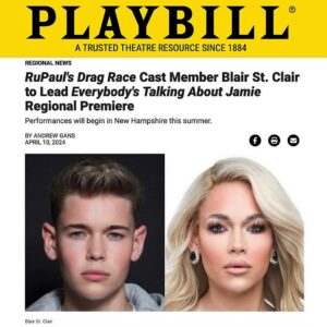 Blair St. Clair Instagram - Thank you for all of the love and kind messages! I’m SO excited to be playing a dream role of mine starting this summer and in the US Regional Premiere! 
🎶 “And you don’t even know it!” 🎶