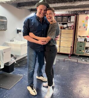 Blair St. Clair Instagram - I get to squeeze my dear friend @ninawest every day on the @hairsprayontour this week 💕