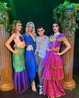 Blair St. Clair Instagram - I’ve not had the right words, and I almost felt like the longer I have waited to say something the less real this would be. 

@tristynst.clair and I met in high school over 10 years ago. They have always been such an incredible talent from writing and releasing music completely independently to dazzling audiences all over with their stunning beauty and kindness. 
I had graduated high school in 2013 but was contracted to come back to makeup/wig design the production of Once on This Island. Tristyn was playing the role of Agwe - God of water. They were so nervous, so I had designed a fun makeup chart for them to wear as a “mask” to help shield them from the nerves. I painted their face in the blue makeup and showed them how to use the makeup brushes and colors just like the chart explained. We had so much fun creating that design together. 
And that’s all that was for me in that moment. 
I thought I had done my job and had fun doing it, but Tristyn shared with me years later that was their first experience feeing a sense of “drag” in life. They told me in 2021 that they felt like that was the first time they ever felt connection from another queer person and that moment was an escape for them. I never knew how much a, seemingly, simple job (for me) could connect so deeply with someone. I will always cherish the thought of putting her into “drag” for the very first time. 

Tristyn- You taught me so much over the past several years. I will always cherish the love you showed me. I’ll see you again some day. You were always a star, and now you will live and shine brightly as a constellation. Keep on dreaming. You’re free ✨ 🕊️
