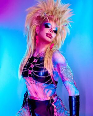 Blair St. Clair Instagram - Blair St. Clair X Ciara Myst

She’s been MYSTIFIED! Feeling the Baja Blast fantasy!

Thank you, @the_ciara_myst for painting me in your signature drag and letting me live out my Alien Superstar neon dreamz. 

Photo: @morepinklemonadepls 
Makeup: @the_ciara_myst