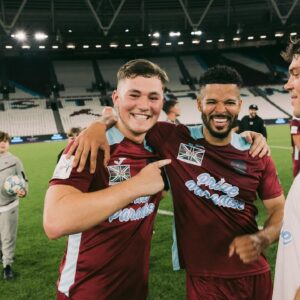 Bleu Landau Instagram - A DREAM COME TRUE😍⚒️
It still hasn’t sunk in, what an amazing experience to play at the bowl and to top it off with a goal!🔥 
Always thanks to @sellebrity_uk ❤️