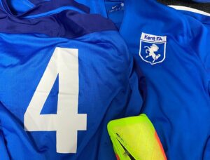 Bleu Landau Instagram - Very happy to have made my Kent FA debut last Sunday in a 5-2 w against Essex FA⚽️🔵⚪️