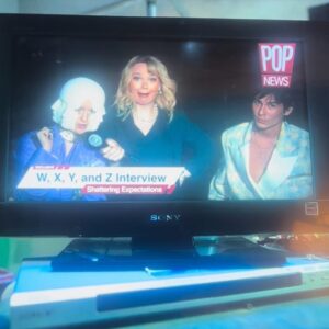 Bobbi Salvör Menuez Instagram - happy to be a letter in the @spaceprincejulio alphabet 🔠📺🧠👍🎇🤭🦾🪽🐚🧩🎲🧸🏳️‍🌈 now go watch FANTASMAS‼️
