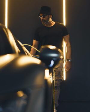 Bobby Deol Instagram - Night lights & sleek rides 🖤

📸 #dharamdeol