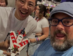Bobby Moynihan Instagram - Thank you @lego @starwars @benjisamit @cubanmissiledh @tonyrevolori @michaelrcusack for a wonderful #sdcc2024 See you next year, weirdos! 

I STOLE THE IMDB BOAT!

LEGO STAR WARS: REBUILD THE GALAXY! SEPT 13TH ON @disneyplus