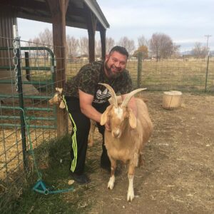 Brad William Henke Instagram - Helped my Nephew Dan make sure this Goat did not have hoof rot 😀 
#❤️family #🤬nofootrot