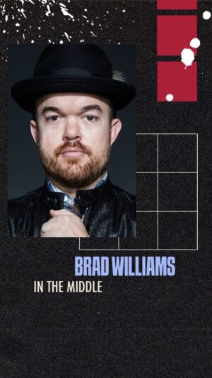 Brad Williams Instagram - In the Middle.
 
Head to the @IrvineImprov this weekend, August 2-4, and catch @BradWilliamsComic!
 
#jokes #comedy #standup #improvcomedyclubs #comedyclub #fyp #bradwilliams #politics #farright #farleft #irvinecalifornia
