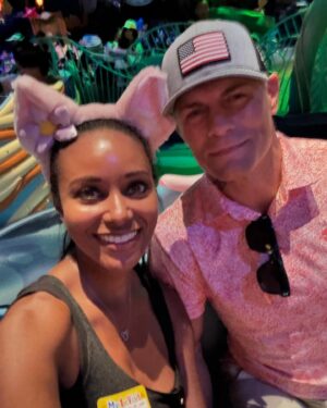 Brandi Runnels Instagram - Finally met my Duffy Bear 🥰❤️ He was in a sombrero for some reason, but he was legendary in that sombrero. Tokyo DisneySea is still one of my favorite Disney parks ever. So thrilled we got to share it all with Libby this time. (My Duffy merch haul is impressive by the way...and I have entered my LinaBell Era)