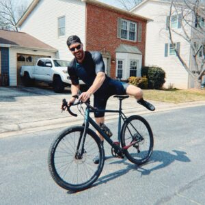 Brandon Quinn Instagram - I heard a quote once regarding how difficult cycling can be, “I don’t have to do it but I get to do it”. 

I 💙cycling. I’m new to it but I really love it. It’s hard and it’s challenging and to my surprise, that’s one of the main reasons I love it. 

I’ve never loved cardio exercise. I hate it actually - especially running. 
However as I get older, I find the need for it more and more both physically and mentally. 

I think about that quote every single time I clip in. It’s a privilege to be able to push my body and mind and it’s something that has come to have a whole new meaning for me over the past 8 months and I don’t plan on letting up. 

Now get out and ride!! @vaastbikes @crankbrothers #ridevaast #crankbrothers #teamrivs🏴‍☠️