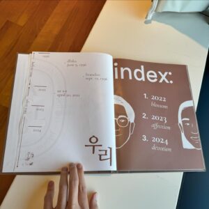 Brandon Salim Instagram - Selain engagement ring, aku juga surprise Dhika dengan sebuah photobook tentang perjalanan kita selama 2 tahun pacaran. Kurasi 500 foto jadi 100 biar muat satu buku ternyata bikin kepala mau meledak, bagus semua soalnya. 😝

B lossom = tumbuh rasa sayang
A ffection = kasih sayang
D evotion = pengabdian

BAD Club = Brandon and Dhika Club!

I hope you like it @dhikahimawann 😁😍