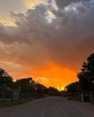 Brendan Fehr Instagram - Light at the end of the road.
#NewMexico #sunset #nofilter