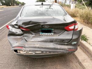 Brendan Fehr Instagram - I got a good old welcome back to #albuquerque this morning. 
Good to be home.  My golf clubs are stuck in there and the car can actually turn better than my neck at this point. 😂