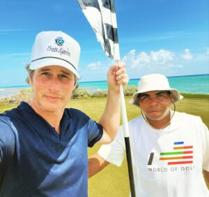 Brendan Fehr Instagram - My caddy deserved better. Not a bad decision or read all weekend. Absolutely phenomenal.
Luigi, you have my heart. @vivecapcana @world_of_golf_tour #golf