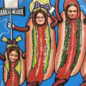 Brendan Fehr Instagram - This #hotdog thing is… a thing with this family. #iykyk #whyareyouwearingahotdog?