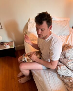 Brent David Freaney Instagram - Giving onion her uti medicine