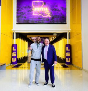 Brian Kelly Instagram - One of the greatest ever is back home. The Legend @realpatrickpeterson