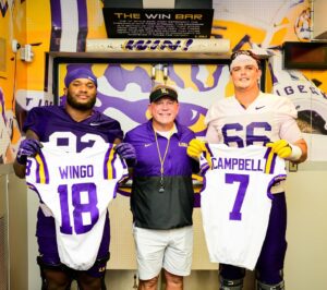 Brian Kelly Instagram - Two young men that embody what LSU Football is about. They deserve to wear these numbers and carry on the tradition and history of the players that came before them.