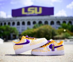 Brian Kelly Instagram - Get your tickets to support the Official Collective of LSU Athletics and earn a chance to win Coach Kelly’s custom shoes from the win over Arkansas