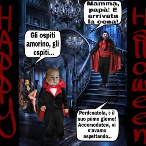 Brice Martinet Instagram - 🎃🦇🍭🍫🧁Buona festa a tutti!!!
E per chi non festeggia, buona domenica 😚 #happyhalloween  #familytime #party #partykids #trikortreat #cartoon #cartoonart