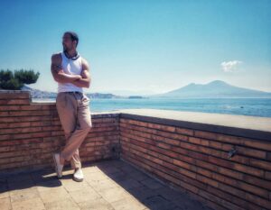 Brice Martinet Instagram - Good mood
Great people
Amazing landscape 
#italy #naples #weekend #fun