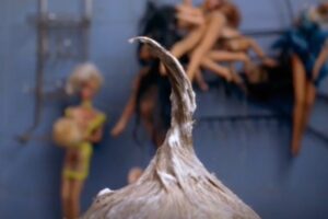 Brigette Lundy-Paine Instagram - barbie bath and a little picture by mina