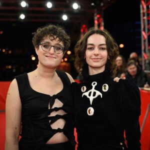 Brigette Lundy-Paine Instagram - berlinale for i saw the tv glow
styled by @namevarg.ltd 
asst. by @y00017_ 

in 
@ave_evayon 
@lepingchen_official 
@pillow.prince.official 

makeup by @kenny._campbell 

📺