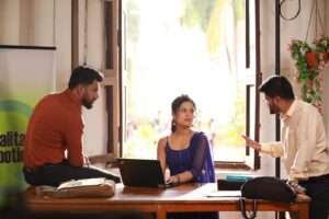 Brinda Acharya Instagram - 1 year to this and what a beautiful journey it’s been since then❤️ The abundant love has truly been special and will be in my heart forever. 

Thank you @shashank_dir sir for Shivani. @darling_krishnaa sir @milananagaraj @dr.bhushana this would not have been this special without you in it✨
