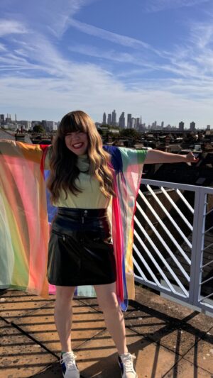 Briony May Williams Instagram - Happy Pride One and All 🌈 I have to say my first sober pride did not disappoint!!! I was a bit nervous not having my wine security blanket wrapped around me but I bloody loved it! Surrounded by beautiful souls and an absolute life highlight when Beverley Knight gave us an epic impromptu performance of ‘I’m every woman!’ 🤩 And I finally got to meet the amazing @josierones 😍 Thank you so much for the fab breakfast @londonhiltonpl with @divamagazine and @karasmith11 for the invitation 🌈 Pure joy!!!! #pride #londonpride #happypride