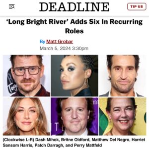 Britne Oldford Instagram - #LongBrightRiver honored to be a part of telling this story.
@lizmoorebooks @nikkitoscano22 @peacock @sptv thank you for the trust an opportunity ✨