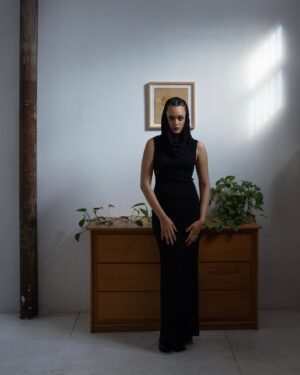 Britne Oldford Instagram - A bit of gothic fashion with a pop of editorial at the end. 
Styled by@marissa_pelly | makeup @katbrobeauty 
| wearing @dailypaper  @alexisbittar | shot by @shane.augustus | event Crimes of the Future New York Premiere | I did my own hair thank youuuuuuu x