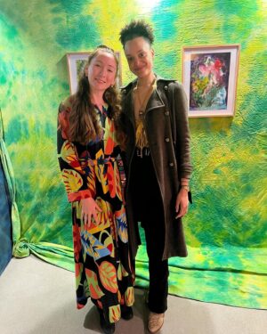 Britne Oldford Instagram - A little @springbreakartshow moment 🌞
@ayudasto @clurator thank you for the most beautiful earrings I now own ✨
Tagged peeps in photos @jiwon_rhie @ryanmccannart @alonsaguevara @melodieprov 
Three other artists I adored were @ericdiehlpaintings @nathaniel_meyer and @daienychin