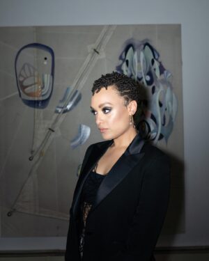 Britne Oldford Instagram - Still obsessed with this look🥵 
Style @marissa_pelly 
Photo @shane.augustus 
Hair @cheryltbergamyhair 
Makeup @anthonymerante
Artwork @justinorvissteimer
#scoutmetrue
#wlyg