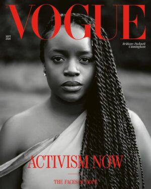 Brittany Packnett Instagram - God is BEYOND. Black girl. Black EIC. Black designer. Black twists. And the most brilliant Black photographer I know, @kidnoble, whose work is so meaningful, the team ditched their original plan and asked him to photograph me. On the cover of @BritishVogue alongside heroes and friends alike. Incredibly honored to be part of @edward_enninful’s masterful vision, focused on expanding the necessary work of the discipline of hope worldwide.

If you had told me a few weeks ago this would have been my first Monday of #BlackAugust, I would have told you it was impossible. But God is in the business of doing exceedingly, abundantly above all we could ever ask or imagine. Think about it-the things we don’t even think to ask God for because they are so impossible, He sees fit to gift us.  Thankful for God’s favor, but ever focused on bearing more fruit.

I could only show up in something for us, by us. So so grateful to @lpeopleswagner for the quick connect to my fave @hanifaofficial, who let me wear this incredible gown from her Pink Label Congo collection for this shoot. 

Ma. we’re on the cover of British Vogue. The September issue. Pinch me. God is better than good.
______

Rp: @britishvogue

The September 2020 issue of @BritishVogue features a special fold-out cover starring 20 inspirational activists dedicated to making a change. Read the full story by @AfuaHirsch in the new issue, on newsstands Friday 7 August. 

#LinkInBio