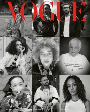 Brittany Packnett Instagram - God is BEYOND. Black girl. Black EIC. Black designer. Black twists. And the most brilliant Black photographer I know, @kidnoble, whose work is so meaningful, the team ditched their original plan and asked him to photograph me. On the cover of @BritishVogue alongside heroes and friends alike. Incredibly honored to be part of @edward_enninful’s masterful vision, focused on expanding the necessary work of the discipline of hope worldwide.

If you had told me a few weeks ago this would have been my first Monday of #BlackAugust, I would have told you it was impossible. But God is in the business of doing exceedingly, abundantly above all we could ever ask or imagine. Think about it-the things we don’t even think to ask God for because they are so impossible, He sees fit to gift us.  Thankful for God’s favor, but ever focused on bearing more fruit.

I could only show up in something for us, by us. So so grateful to @lpeopleswagner for the quick connect to my fave @hanifaofficial, who let me wear this incredible gown from her Pink Label Congo collection for this shoot. 

Ma. we’re on the cover of British Vogue. The September issue. Pinch me. God is better than good.
______

Rp: @britishvogue

The September 2020 issue of @BritishVogue features a special fold-out cover starring 20 inspirational activists dedicated to making a change. Read the full story by @AfuaHirsch in the new issue, on newsstands Friday 7 August. 

#LinkInBio
