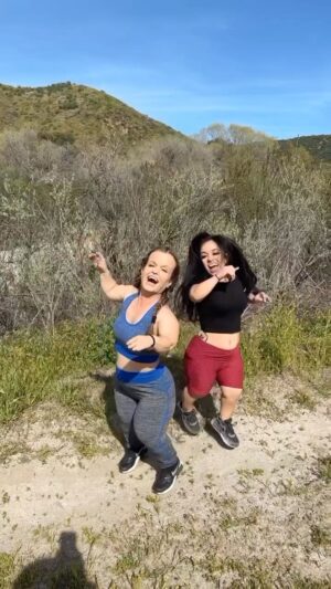 Brittney Guzman Instagram - Our new handshake😂🥰 @terrajole #fyp#havingfun