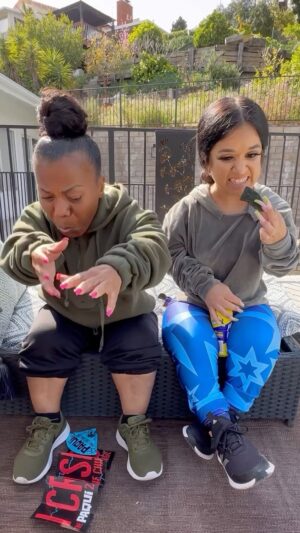 Brittney Guzman Instagram - It’s been a year but it’s just as funny. Love these women! 🤌🏼😭 nobody was hurt in the making of this video. For those of you, that don’t know, Tonya hates hot stuff which makes this so much more heroic and hilarious. 🤣🥸🤟🏼