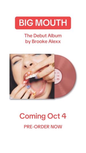 Brooke Alexx Instagram - My very FIRST album “Big Mouth” drops Oct 4! Pre-order the vinyl now 🥹🫶
.
#bigmouth #debutalbum #singersongwriter #songwritersofinstagram