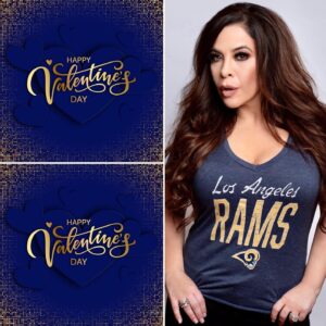 Brooke Lewis Bellas Instagram - HAPPY VALENTINE’S DAY & CONGRATS TO THE LOS ANGELES RAMS SUPER BOWL CHAMPS 2022
#happyvalentinesday & congrats to our NFL #football #superbowl #superbowlchamps @rams #losangeles #rams #ramshouse 🐏 Rams, you showed up, won, & made #hollywood proud🙌🏈🏆 I think it’s important to acknowledge the #bengals as you should be proud too!🏈 And, to all our #philly #philadelphia & #sanfrancisco #sacramento family, loyalty is a thing in our house, so you know we are still cheering📣 for our hometown @philadelphiaeagles & @49ers 🏈 Now, let’s jump to my favorite day of the year #valentinesday 💙 I am the worst of the hopeless #romantics … I mean, I even have an #oldhollywood #celebrities LOVE WALL in my house🎥💙 I feel blessed with love in my life, from my husband I am so grateful for each day, my incredible family who has given me so much love, my forever #friendships through thick & thin, my longtime reps & business associates who have believed in me, & my #fans & now friends here who have supported me in every way🙏💙 I hope I always send you LOVE & make you feel appreciated in return🙌 You know I understand what it’s like to be single… to have career struggles & ebbs & flows… to have health challenges… to have challenges in general, but I have a huge #heart & although it feels broken quite often, I commit to coming from LOVE💙 I encourage everyone to commit to coming from LOVE during challenging times in life🙏💙 And, please know that I am sending each one of you LOVE from my heart today & always!🙌💙 Photo by @birds_eye_photo #makeup #glam #beauty @allisonnoellemakeup @diorbeauty @kevynaucoin @amika #bemyvalentine #actress #producer #brookelewisbellas #happyvalentinesday2022
