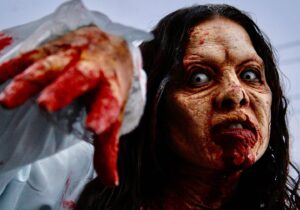 Brooke Lewis Bellas Instagram - HALLOWEEN SPECIAL MEMORY MONDAY HOLLYWOOD STUDIO ZOMBIE FX TEST 2011
#halloweenseason #halloweencountdown #halloween special #memorymonday #hollywood studio #zombie #fx test Circa 2011💔🧟‍♀️ This is my favorite time of year & since I am still healing my immune system from home, I have had so much time to work, think, feel, reflect, & catch up with people I love on #oldschool calls❤️ A common theme with friends & I, has been gratitude for all we have experienced & accomplished in life & career, & how too often #creatives are not properly compensated for their talents & labor with #money 💔, but how we have #memories #friendships & #lifeexperience to fill several lifetimes❤️ I was fortunate as an #actress #actorslife #screamqueens to have this opportunity to work on a real #hollywood studio #effectsmakeup #makeupeffects test with #academyawards FX artists🙌 It took more than 5 hours to build me into this #zombiemakeup & 2 hours to remove it🧟‍♀️ It was such a #horror #zombies incredible experience that I will cherish forever!❤️🧟‍♀️ When I head down #brookelewisbellas memory lane, I sometimes cannot believe the opportunities I have had & I remember how blessed I am, even through the challenging times🙌 #zombielovers #zombieapocalypse #halloweenmakeup #halloweenart #horrorfan #horrorart What are some of your favorite Halloween memories?👻 #happyhalloween 🎃💋