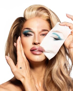 Brooke Lynn Hytes Instagram - Half n Half for @neutrogenacanada 

📸 @maximkop 
Painted by @viktorpeters 
Hair by @kirstenklontz