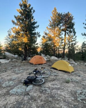 Brooks Wheelan Instagram - Stoked to have opened the new door that is bikepacking. Shout out to @letsridecyclery for setting this up. Gonna probably get way into it now and make it my personality.