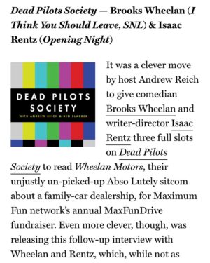 Brooks Wheelan Instagram - Thanks to vulture for digging the show me and @isaacrentz wrote!
