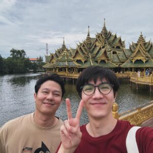 Bruce Sirikorn Kananuruk Instagram - One day trip at Ancient city with Ancient man 🙆🏻💀😏