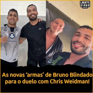 Bruno Silva Instagram - PRONTO EM TODAS AS ÁREAS! 🇧🇷🥋🔥

@brunoblindado vem afiando ainda mais seu jogo na luta agarrada para o confronto com Chris Weidman. O brasileiro adicionou em seu camp os craques: @henriquececonijj e @sapobjj!O homem vai chegar com tudo no dia 30 de março no UFC Atlantic City!

#UFCAtlanticCity #ufc #mma #brunoblindado #jiujitsu #bjj #wrestling #grappling #chrisweidman