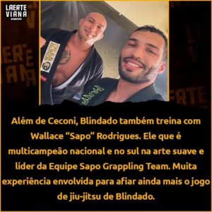 Bruno Silva Instagram - PRONTO EM TODAS AS ÁREAS! 🇧🇷🥋🔥

@brunoblindado vem afiando ainda mais seu jogo na luta agarrada para o confronto com Chris Weidman. O brasileiro adicionou em seu camp os craques: @henriquececonijj e @sapobjj!O homem vai chegar com tudo no dia 30 de março no UFC Atlantic City!

#UFCAtlanticCity #ufc #mma #brunoblindado #jiujitsu #bjj #wrestling #grappling #chrisweidman