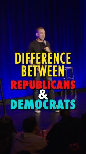 Bryan Callen Instagram - My impression of a Republican and a Democrat. From my special Man Tears you can watch in full on YT. UPCOMING SHOW: TOLEDO OH FUNNYBONE AUG 16-17

 #standup #comedy #bryancallen #fyp #foryou #comedyreels